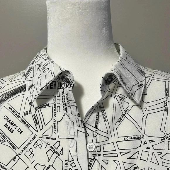 Karl Lagerfeld Paris  Long Sleeve Blouse NWOT - Picture 4 of 16